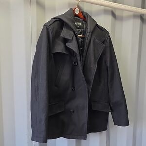 Men's (44Reg) Apt. 9 Charcoal Double-Breasted Jacket